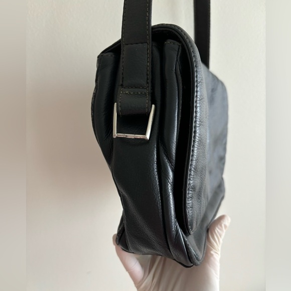 Vintage leather shoulder bag brown size Medium 90’s - Picture 5 of 17